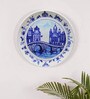 Blue Bone China Blue Pottery Inspired Home Decor Wall Plate 10 Inch