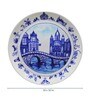 Blue Bone China Blue Pottery Inspired Home Decor Wall Plate 10 Inch