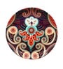 Blue Bone China Majestic Paisley Decorative Plate 10 Inch