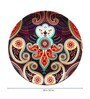Blue Bone China Majestic Paisley Decorative Plate 10 Inch