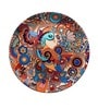 Blue Bone China Peacock Admiration Decorative Plate 10 Inch