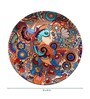 Blue Bone China Peacock Admiration Decorative Plate 7.5 Inch