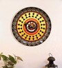 Yellow Bone China Rustic Warli Decorative Plate 7.5 Inch
