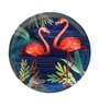 Blue Bone China Tropical World Beauteous Flamingos Inspired Home Decor Wall Plate 10 Inch