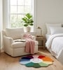 Multicolour Bow Bow Rainbow 24x24 Inches Anti Skid Shape Rug