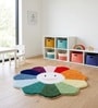 Multicolour Bow Bow Rainbow 24x24 Inches Anti Skid Shape Rug