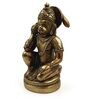 Multicolour Brass Hanuman Ji-Holding Gada Religious Idol