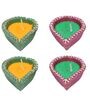 Multicolour Brass (Set of 4) Diyas