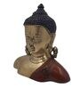 Multicolour Brass Buddha-Dhyana Mudra Religious Idol