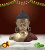 Multicolour Brass Buddha-Dhyana Mudra Religious Idol