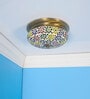 Daffodil Multicolor Brass Ceiling Flush Mount