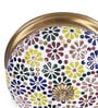 Daffodil Multicolor Brass Ceiling Flush Mount