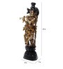 Multicolour Brass India Hindu God Deity Lord Krishna Idol