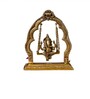 Brass Yali Jhula With Ganesha Sitting