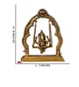 Brass Yali Jhula With Ganesha Sitting