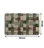Multicolour Bravik Rubber 16x24 Inches Anti Skid Door Mat