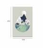 Geomatric Multicolour Canvas Teakwood Framed Art Print