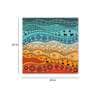 Folk Multicolour Canvas Teakwood And MDF Framed Abstract Art Print