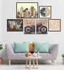 The Visual Superior Skill Multicolour Canvas People and Places Art Print Set of 6