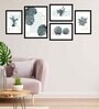 The Highest Fine Multicolour Canvas Framed Floral Art Print Set of 5