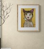 Cat Handmade Acrylic On Unframed Canvas Painting
