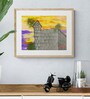 The Fort Handmade Acrylic On Unframed Canvas Painting