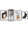 Century Substantive Multicolour Canvas People and Places Art Print Set of 5