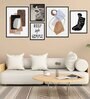 Century Substantive Multicolour Canvas People and Places Art Print Set of 5