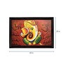 Multicolour Canvas Mantras Ganesha Oil Painting