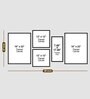 Contemporary Method Multicolour Canvas People and Places Art Print Set of 5