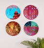 Multicolour Ceramic Indian Heritage Decorative Wall Plates