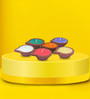 Multicolour Clay Diya Set of 6