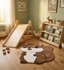 Multicolour Coco Squirrel 31x21 Inches Anti Skid Shape Rug