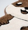 Multicolour Coco Squirrel 31x21 Inches Anti Skid Shape Rug