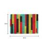 Multicolor Abstract Coir 30 x 20 Inches Anti Skid Door Mat