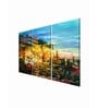 Dramatic Multicolour Cotton Canvas Framed Art Panels Set of 3