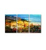 Dramatic Multicolour Cotton Canvas Framed Art Panels Set of 3