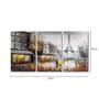 Artistic Multicolour Cotton Canvas Framed Art Panels Set of 3