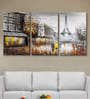 Artistic Multicolour Cotton Canvas Framed Art Panels Set of 3