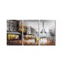 Artistic Multicolour Cotton Canvas Framed Art Panels Set of 3