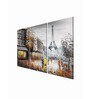 Artistic Multicolour Cotton Canvas Framed Art Panels Set of 3