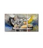 Multicolour Cotton & Canvas Lord Ganesha Printed Art Panel