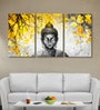 Blessed Multicolour Cotton Canvas Framed Spiritual Art Panel Set of 3