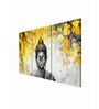 Blessed Multicolour Cotton Canvas Framed Spiritual Art Panel Set of 3