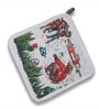 Multicolour Cotton (7 x 7 Inches) Heat Resistant 1 Pc Pot Holder  