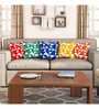 Multicolor Geometric Cotton 16 x 16 Inches Cushion Covers (Set of 5)