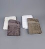 Multicolor Solid 700 GSM Cotton Bath Towels (Set of 4)