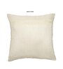 pink Cotton and Jute Solid Single Cushion Cover (1 Pc)