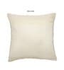 Red Cotton and Jute Solid Single Cushion Cover (1 Pc)