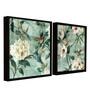 Multicolour Cotton Canvas Floral Art Prints